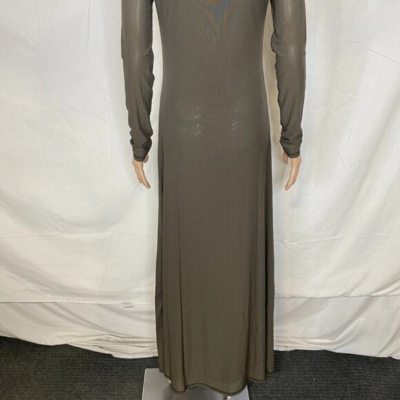 NEW SAMSOE SAMSOE Women’s Saandreas Mesh Long Sleeve Dress Turkish Coffee Size S - Picture 5 of 14